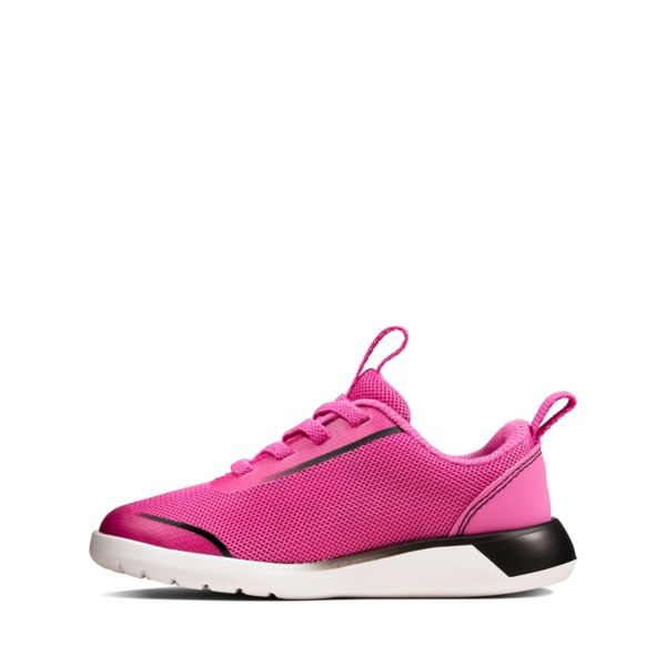 Clarks Girls Suburb Spark Toddler Trainers Pink | CA-7831265